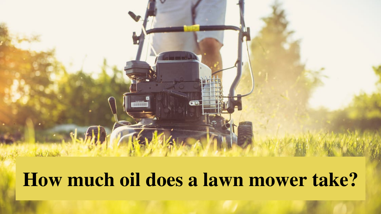how much oil does a lawn mower take