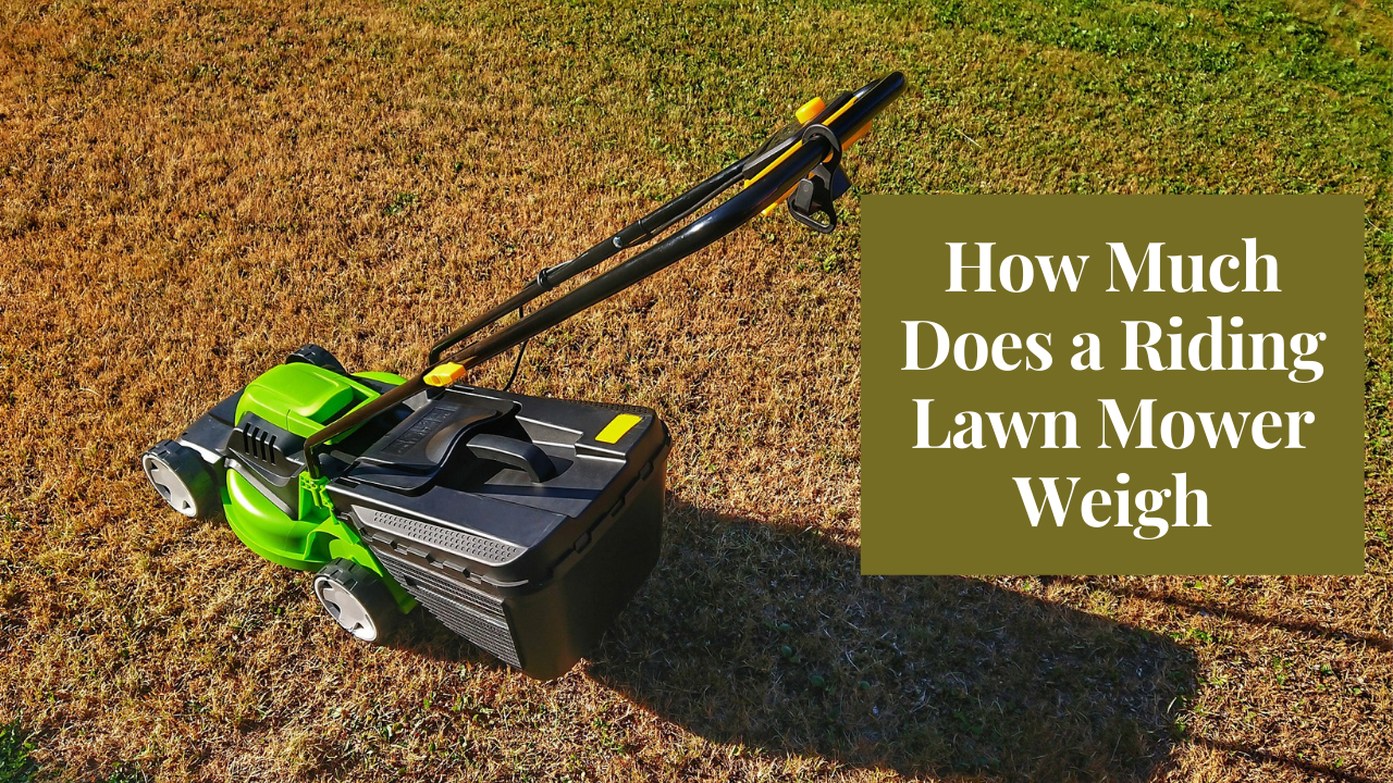 how much does a riding lawn mower weigh