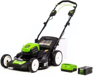 MO80L410 Pro 80V 21-Inch Green works Brushless Self-Propelled Lawn Mower